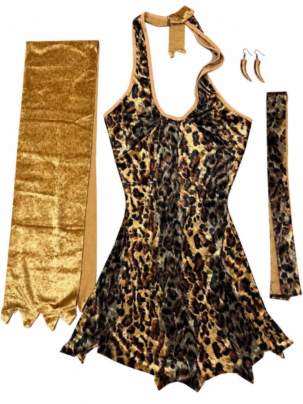 Forum Novelties Leopard Print Costume Dress Set One Size